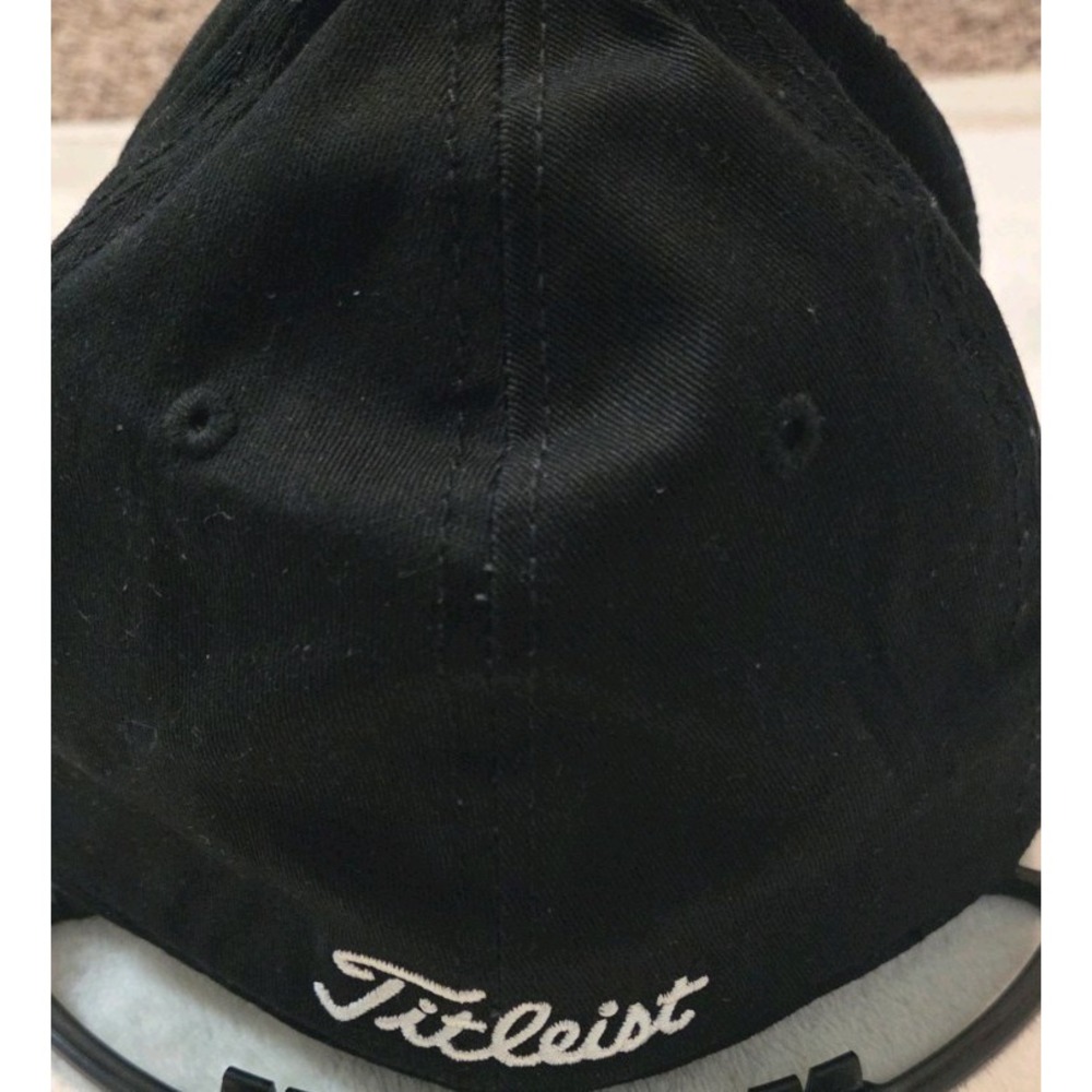 TITLEIST MENS SMALL/MEDIUM FITTED BLACK HAT - Picture 3 of 6